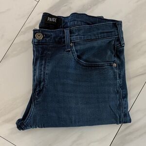 PAIGE Federal Men's Straight Jeans in Dark Blue 34